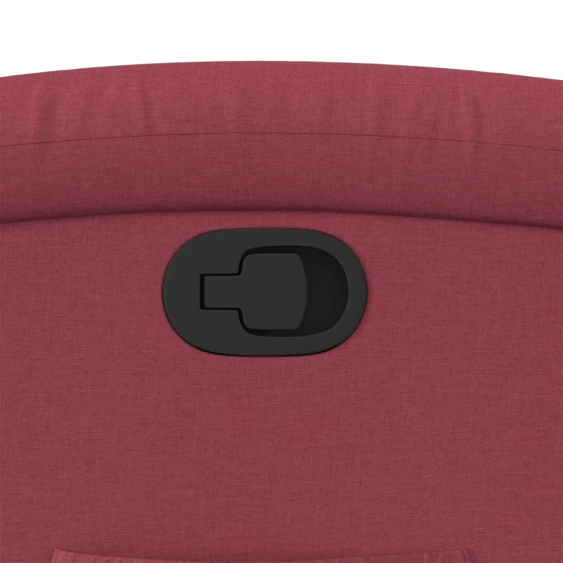 vidaXL atpūtas krēsls, atgāžams, vīnsarkans audums