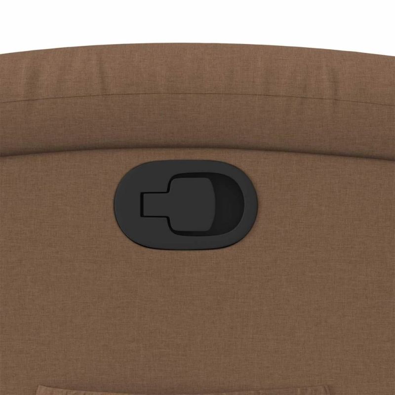 vidaXL atpūtas krēsls, atgāžams, brūns audums