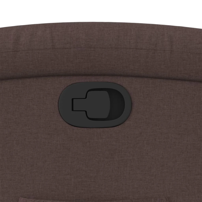 vidaXL atpūtas krēsls, atgāžams, tumši brūns audums