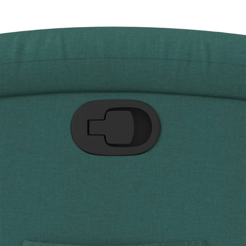 vidaXL atpūtas krēsls, atgāžams, tumši zaļš audums