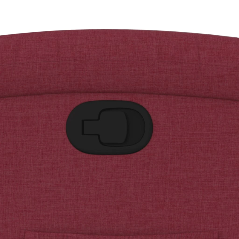 vidaXL atpūtas krēsls, atgāžams, vīnsarkans audums