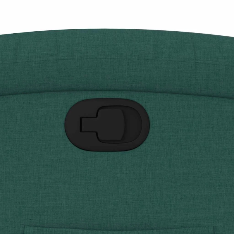 vidaXL atpūtas krēsls, atgāžams, tumši zaļš audums