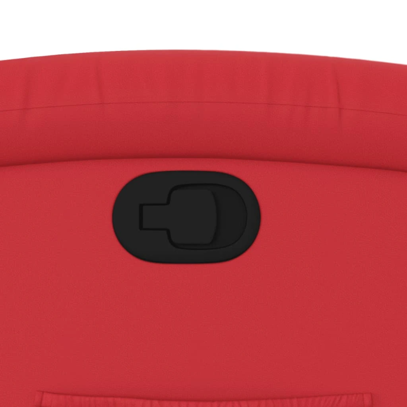 vidaXL atpūtas krēsls, atgāžams, sarkana mākslīgā āda