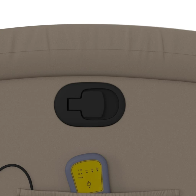 vidaXL masāžas krēsls, atgāžams, kapučīno krāsas mākslīgā āda