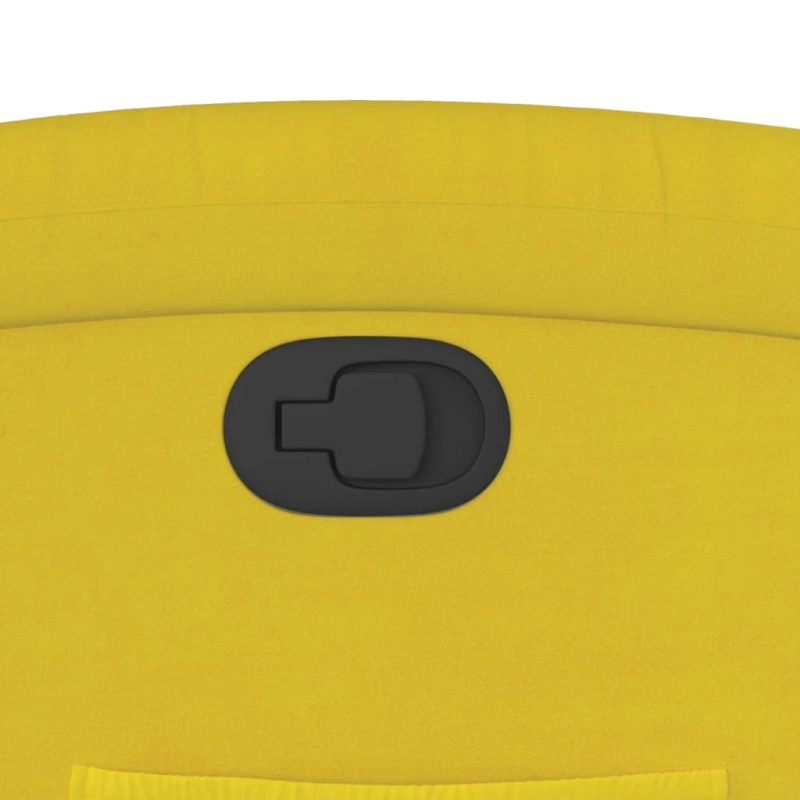 vidaXL atpūtas krēsls, atgāžams, dzeltens samts