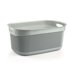 Veļas grozs DROP 33 l. pelēks. 55x36x25 cm
