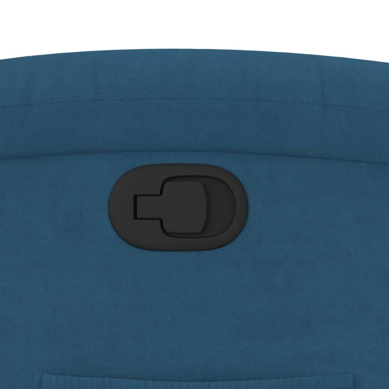 vidaXL atpūtas krēsls, atgāžams, zils samts