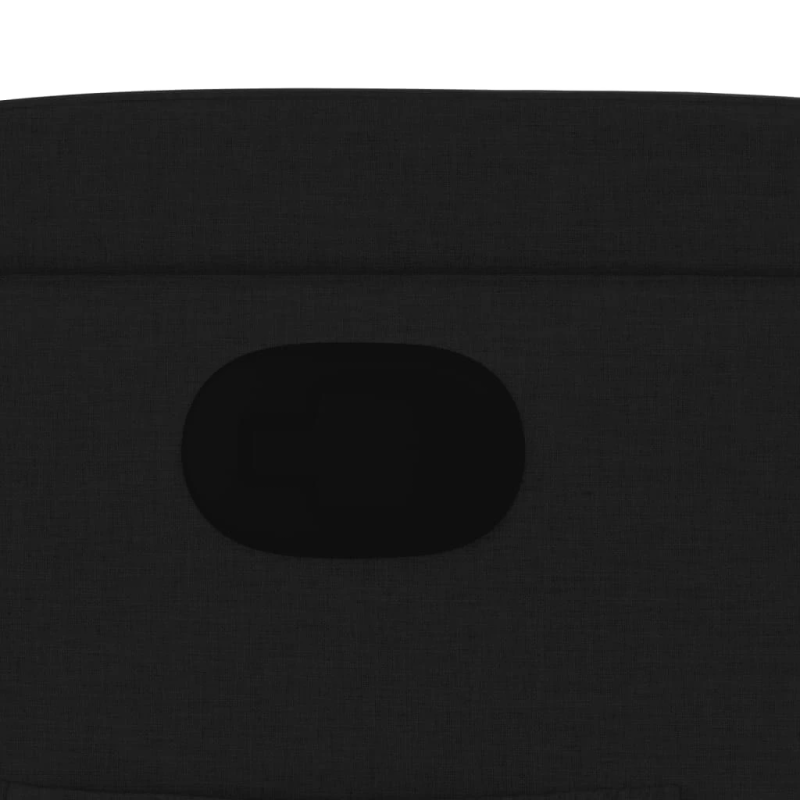 vidaXL atpūtas krēsls, atgāžams, melns audums