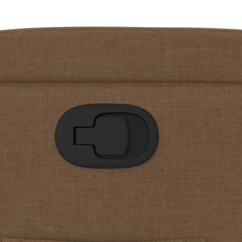 vidaXL atpūtas krēsls, atgāžams, brūns audums