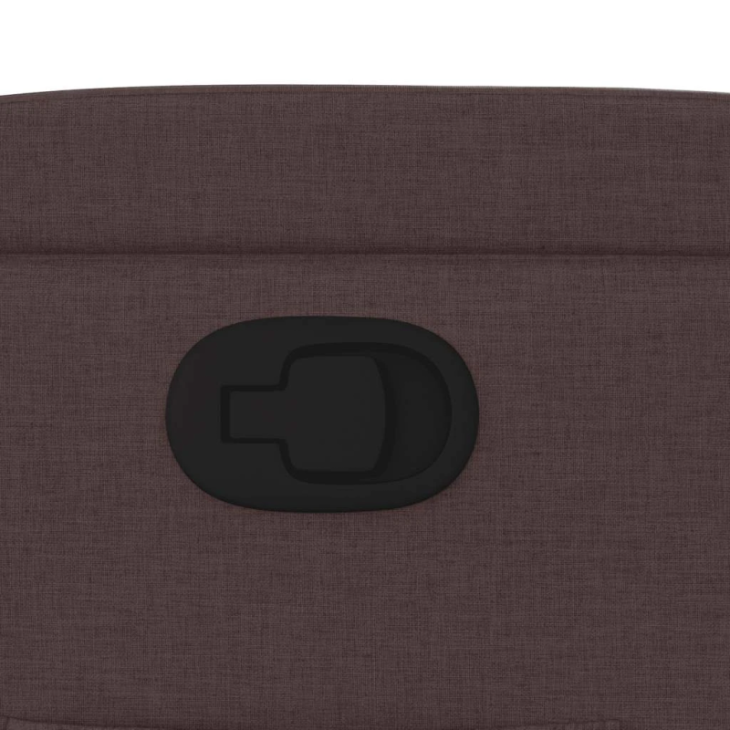 vidaXL atpūtas krēsls, atgāžams, tumši brūns audums