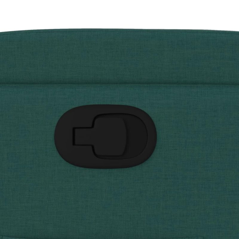 vidaXL atpūtas krēsls, atgāžams, tumši zaļš audums