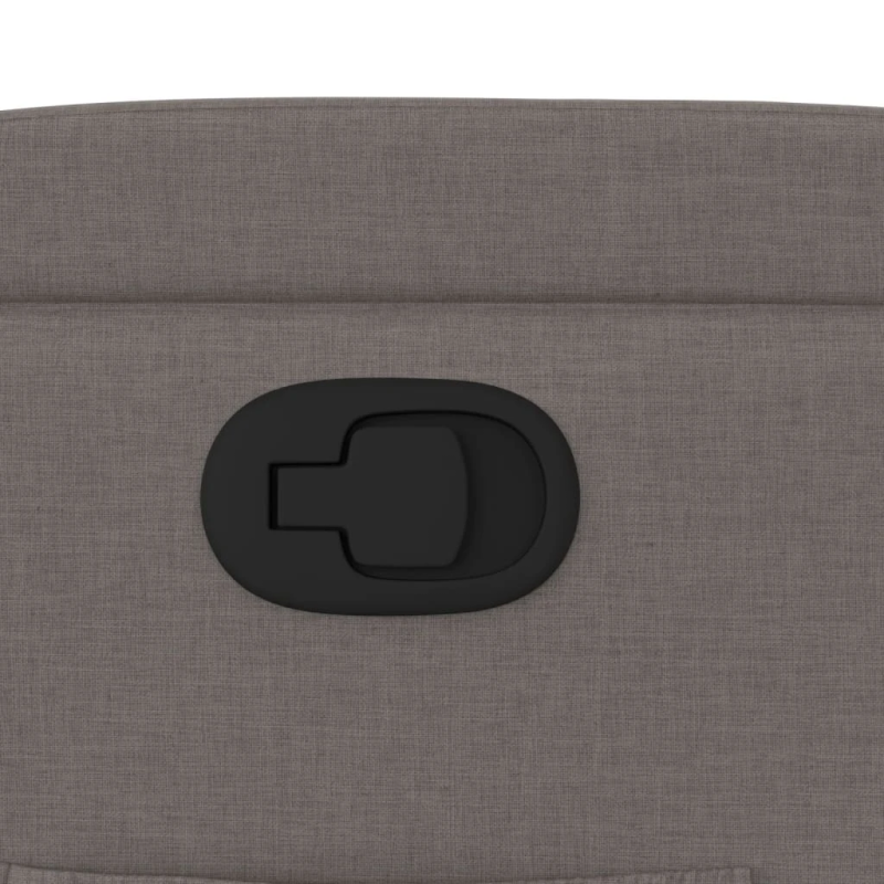 vidaXL atpūtas krēsls, atgāžams, pelēkbrūns audums