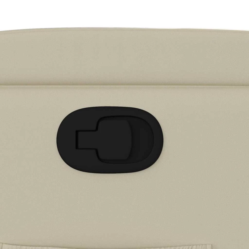 vidaXL atpūtas krēsls, atgāžams, krēmkrāsas mākslīgā āda