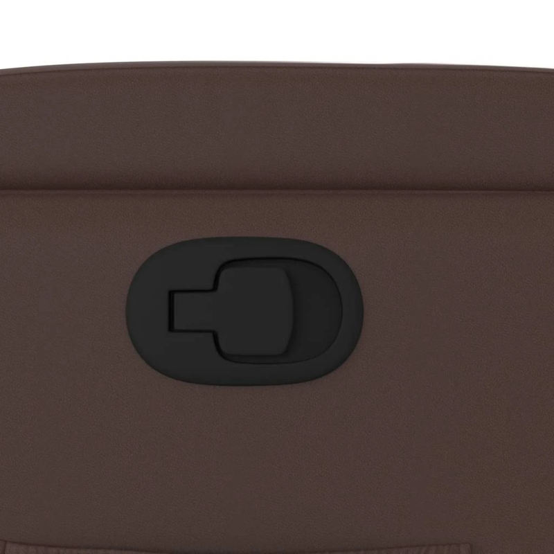 vidaXL atpūtas krēsls, atgāžams, brūna mākslīgā āda