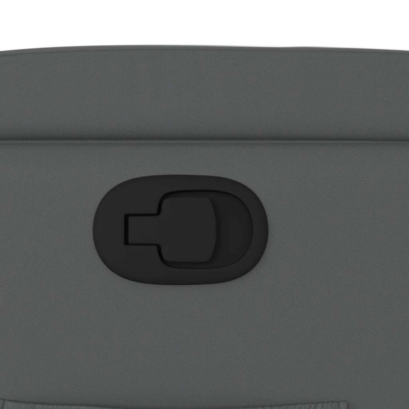 vidaXL atpūtas krēsls, atgāžams, pelēka mākslīgā āda