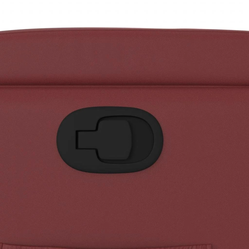 vidaXL atpūtas krēsls, atgāžams, vīnsarkana mākslīgā āda