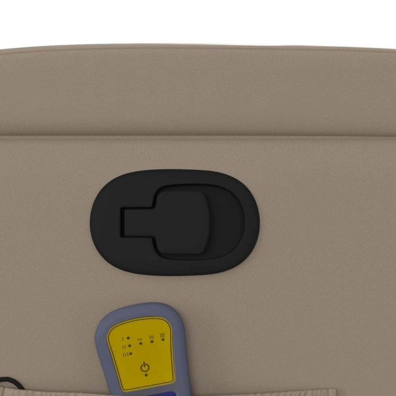 vidaXL masāžas krēsls, atgāžams, kapučīno krāsas mākslīgā āda