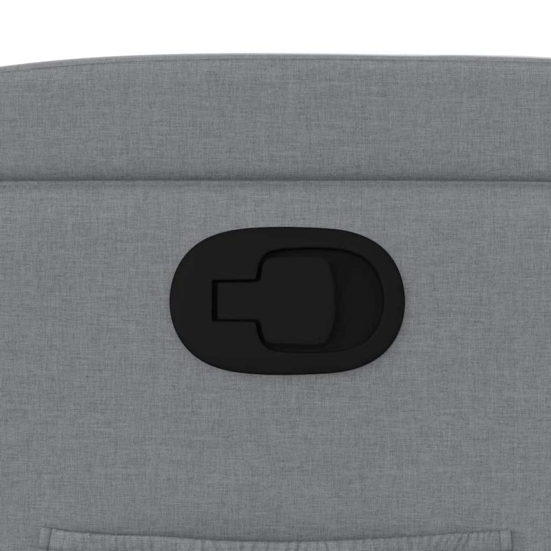 vidaXL atpūtas krēsls, atgāžams, gaiši pelēks audums