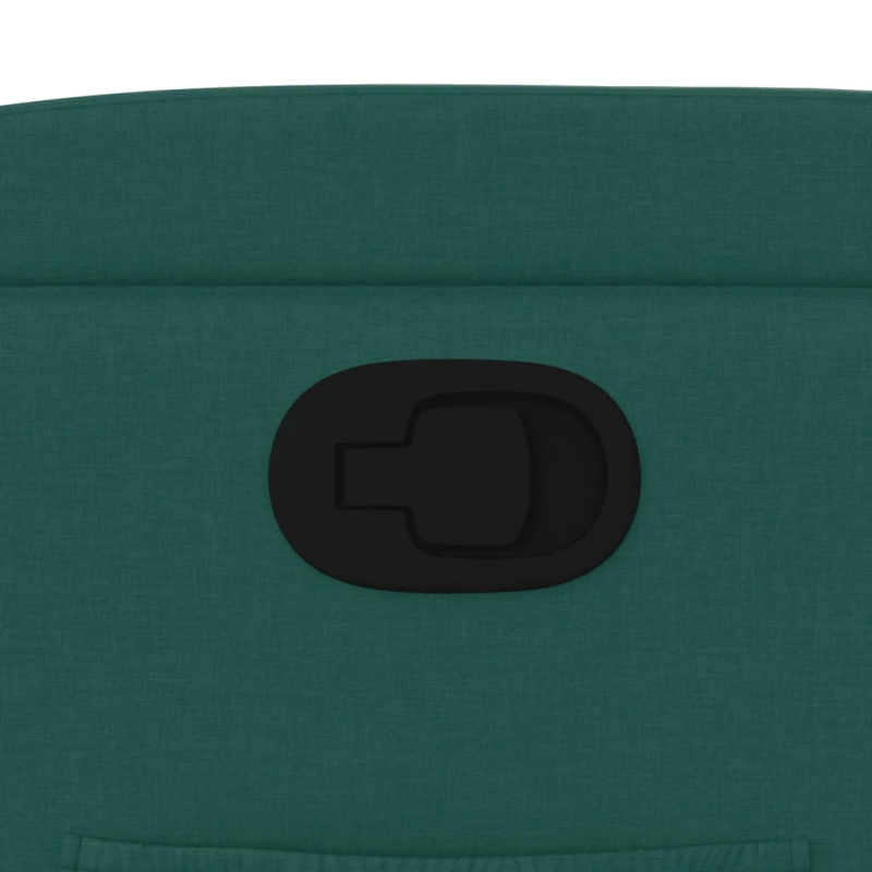 vidaXL atpūtas krēsls, atgāžams, tumši zaļš audums