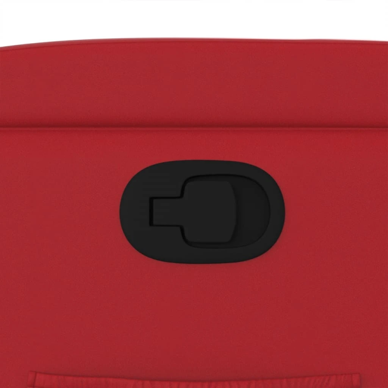 vidaXL atpūtas krēsls, atgāžams, sarkana mākslīgā āda