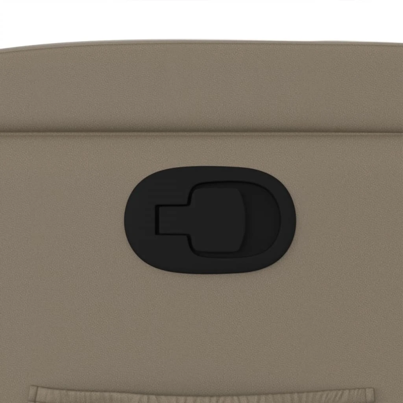 vidaXL atpūtas krēsls, atgāžams, kapučīno krāsas mākslīgā āda