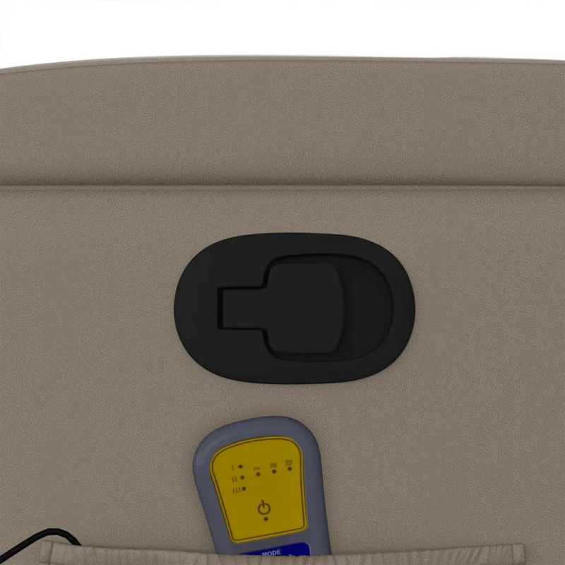 vidaXL masāžas krēsls, atgāžams, kapučīno krāsas mākslīgā āda