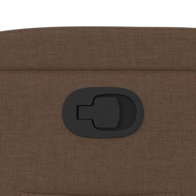 vidaXL atpūtas krēsls, atgāžams, brūns audums