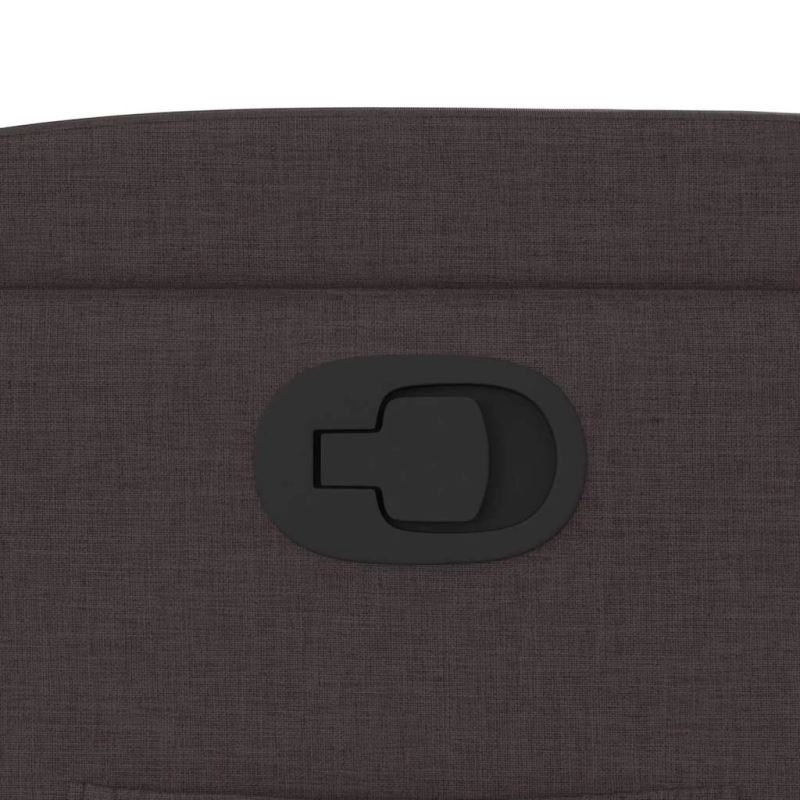 vidaXL atpūtas krēsls, atgāžams, tumši brūns audums