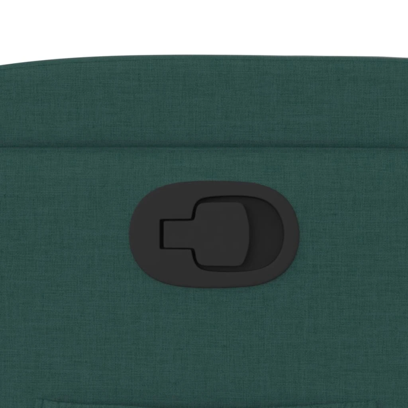 vidaXL atpūtas krēsls, atgāžams, tumši zaļš audums