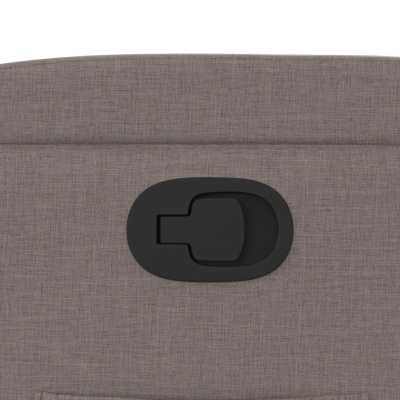 vidaXL atpūtas krēsls, atgāžams, pelēkbrūns audums