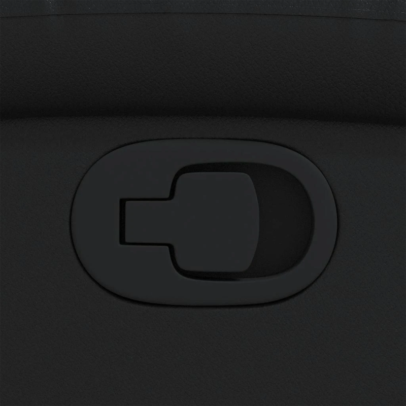 vidaXL atpūtas krēsls, melna mākslīgā āda