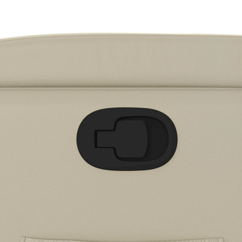 vidaXL atpūtas krēsls, atgāžams, krēmkrāsas mākslīgā āda