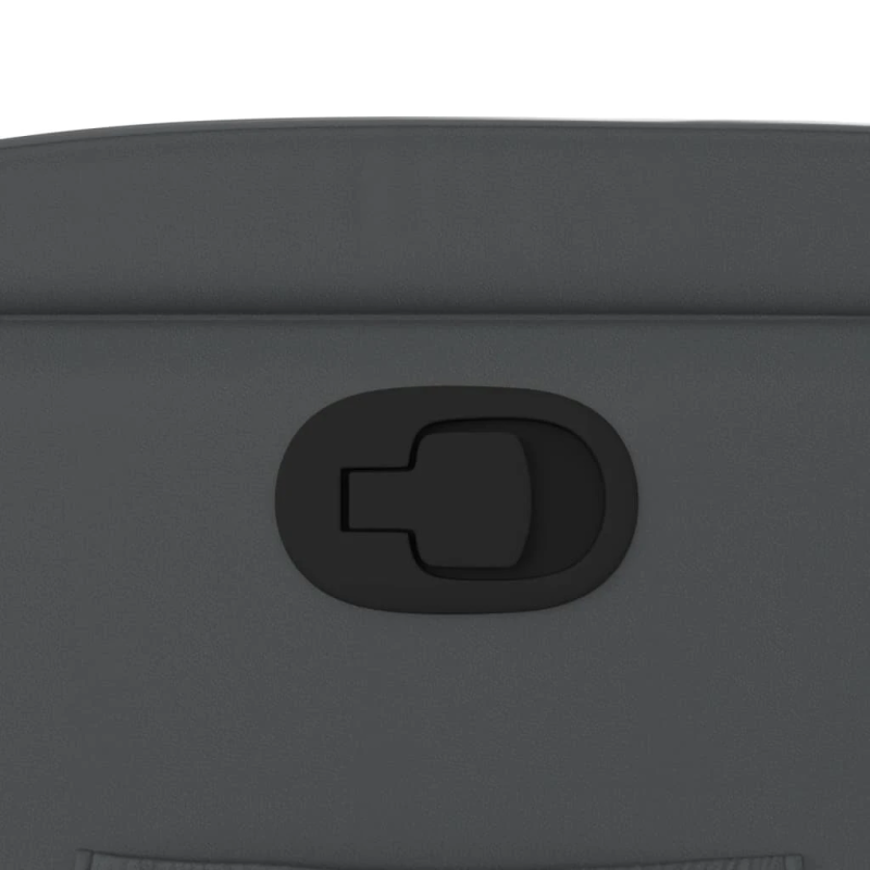 vidaXL atpūtas krēsls, atgāžams, pelēka mākslīgā āda