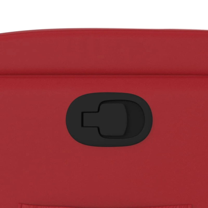 vidaXL atpūtas krēsls, atgāžams, sarkana mākslīgā āda