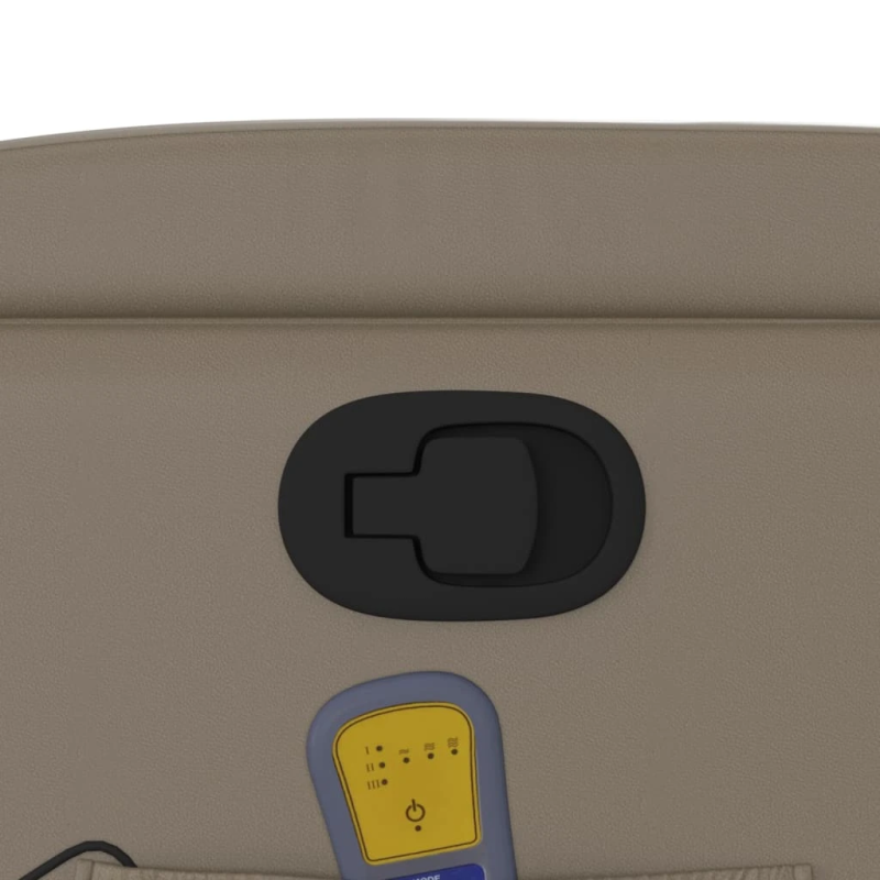 vidaXL masāžas krēsls, atgāžams, kapučīno krāsas mākslīgā āda