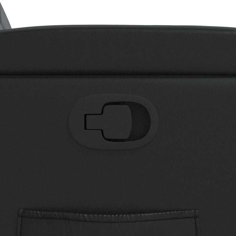 vidaXL atpūtas krēsls, atgāžams, melna mākslīgā āda