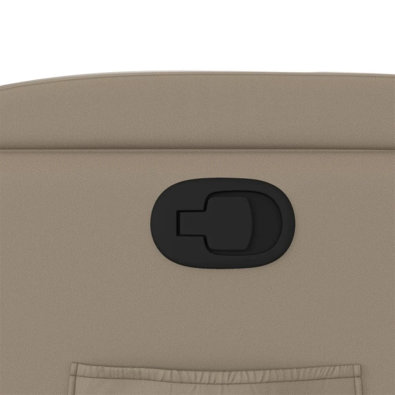 vidaXL atpūtas krēsls, atgāžams, kapučīno krāsas mākslīgā āda