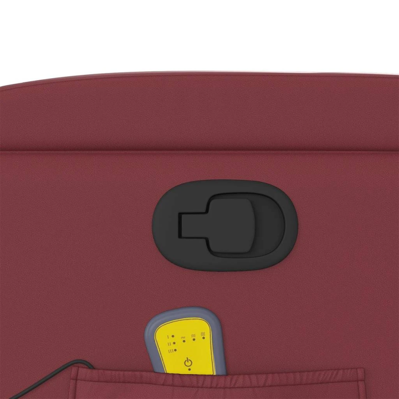 vidaXL masāžas krēsls, vīnsarkana mākslīgā āda