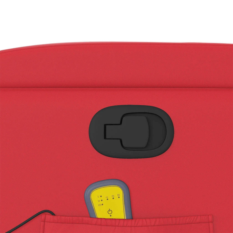 vidaXL masāžas krēsls, atgāžams, sarkana mākslīgā āda