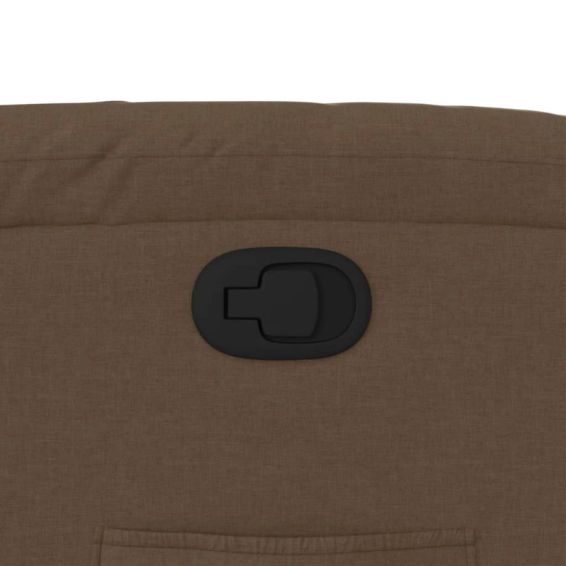 vidaXL atpūtas krēsls, atgāžams, brūns audums