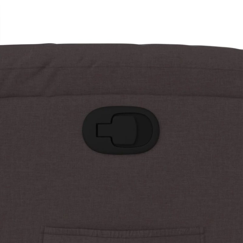 vidaXL atpūtas krēsls, atgāžams, tumši brūns audums