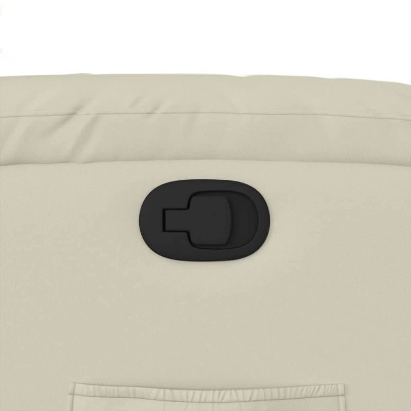 vidaXL atpūtas krēsls, atgāžams, krēmkrāsas mākslīgā āda