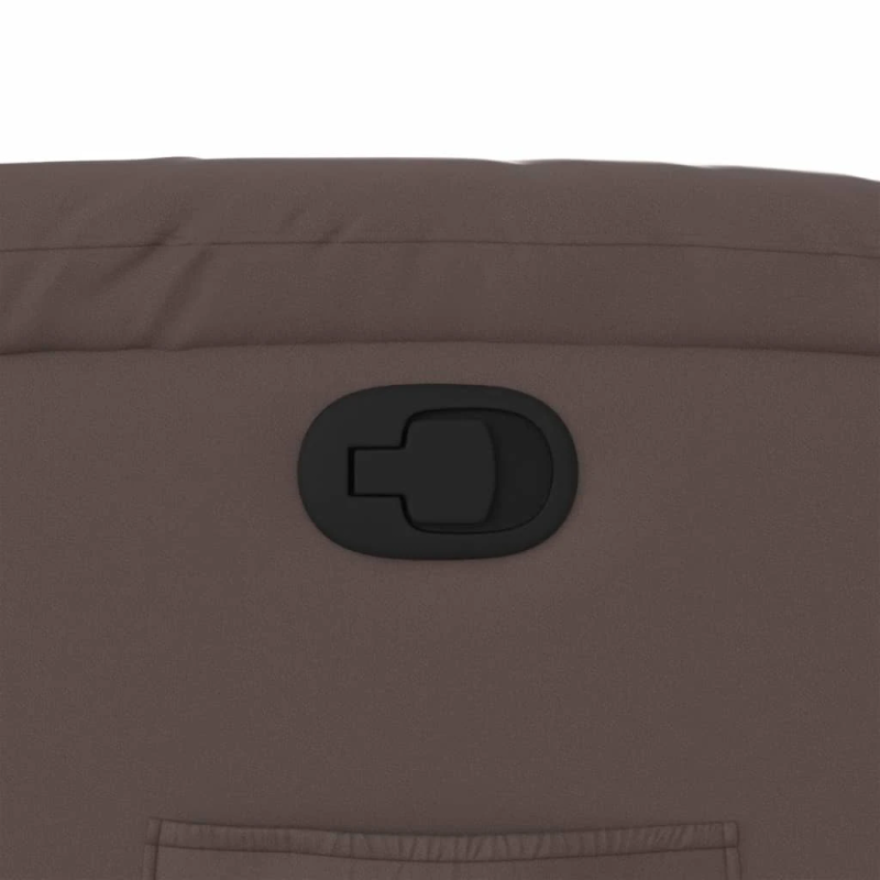 vidaXL atpūtas krēsls, atgāžams, brūna mākslīgā āda