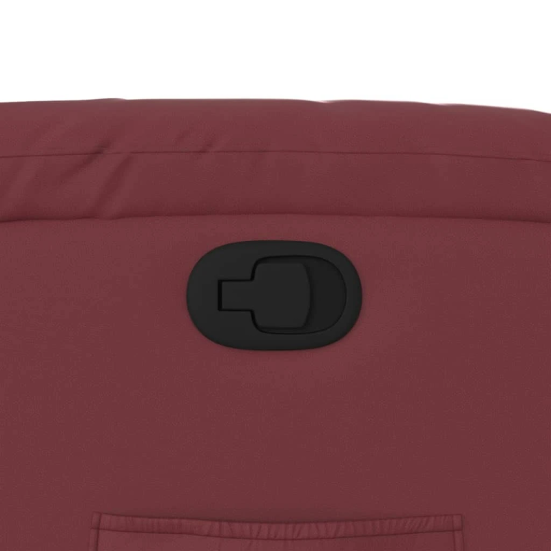 vidaXL atpūtas krēsls, atgāžams, vīnsarkana mākslīgā āda