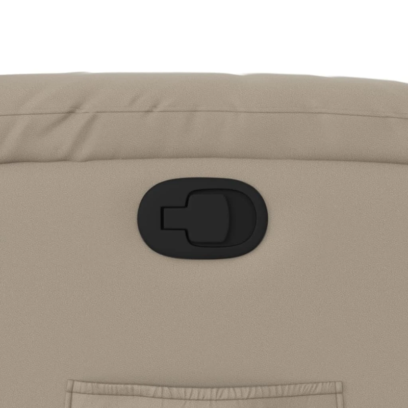 vidaXL atpūtas krēsls, atgāžams, kapučīno krāsas mākslīgā āda