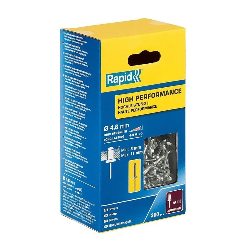 Alumīnija kniedes ar lielu galvu Haushalt, 4.8 mm x 14 mm, 50 gab.