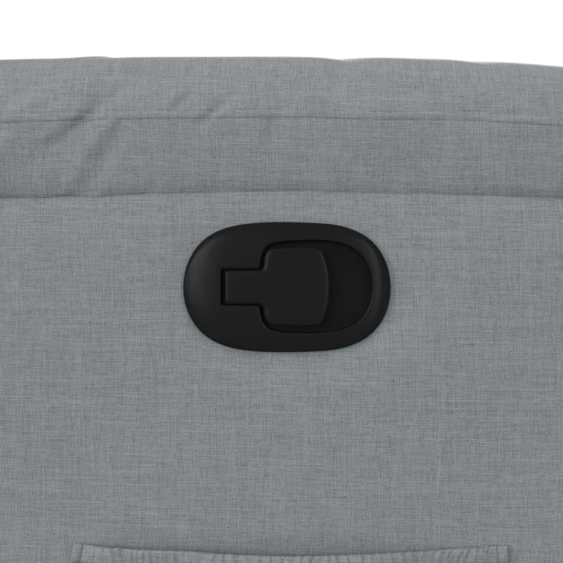 vidaXL atpūtas krēsls, atgāžams, gaiši pelēks audums