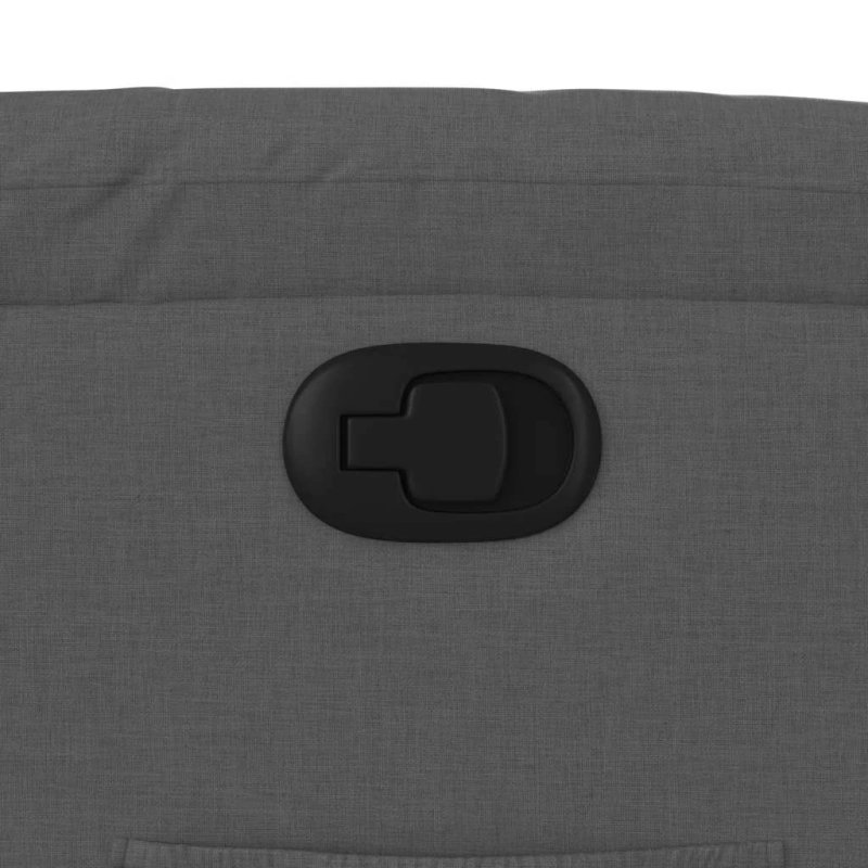 vidaXL atpūtas krēsls, atgāžams, tumši pelēks audums