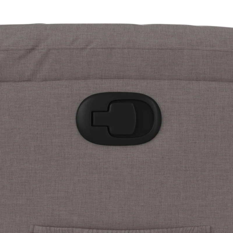 vidaXL atpūtas krēsls, atgāžams, pelēkbrūns audums