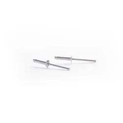 Alumiiniumist needid poolringikujulise peaga Haushalt, 6 mm x 15 mm, 50 tk